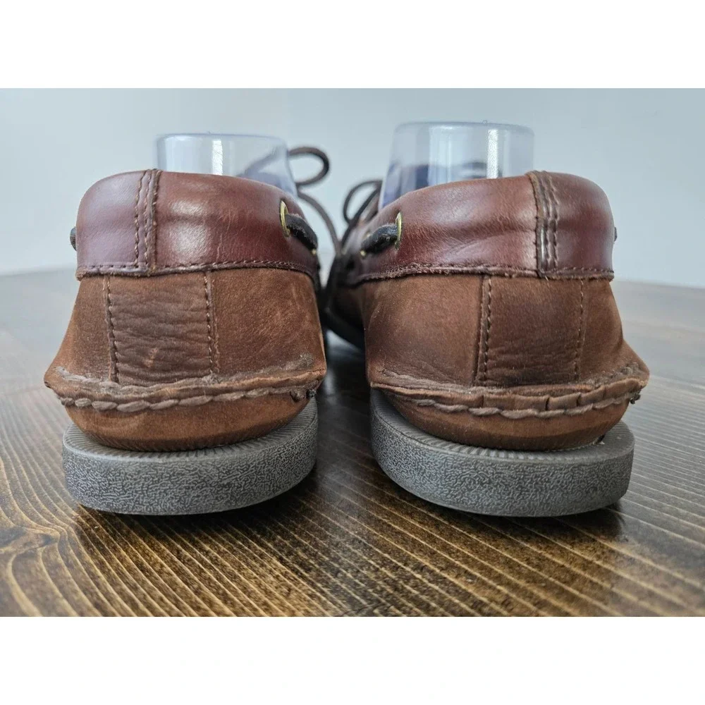 Sperry Top-Sider Men's Boat Shoes Size 11 M Brown Leather Slip On Casual Loafers